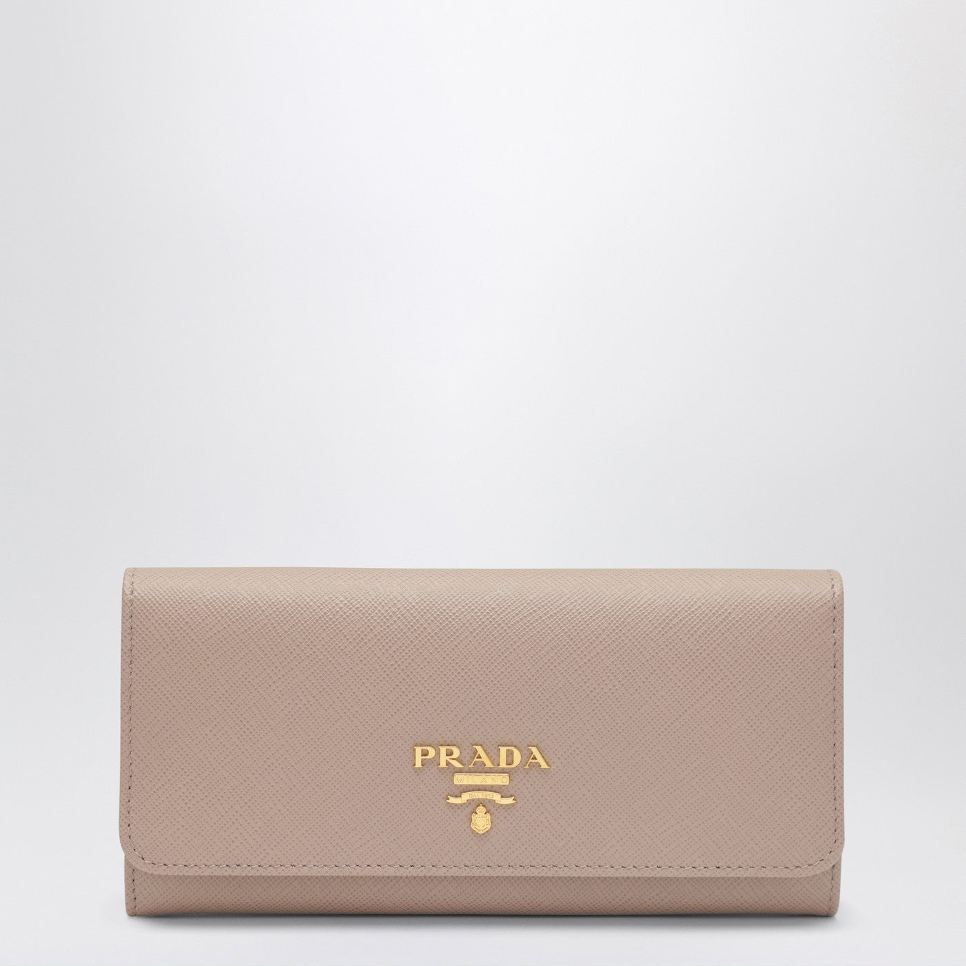 Prada Portafoglio in Saffiano cipria/oro