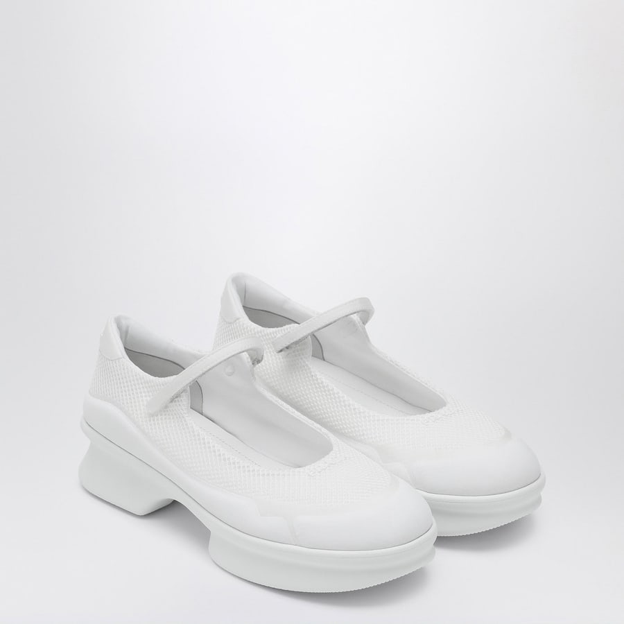 Prada Ballerina bianca in mesh, view 2