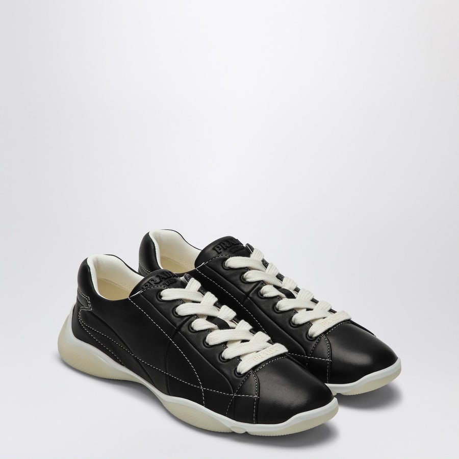 Prada Sneakers nera in nappa, view 2
