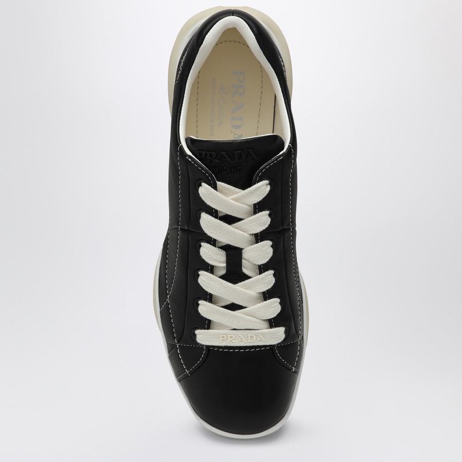 Prada Sneakers nera in nappa, view 3
