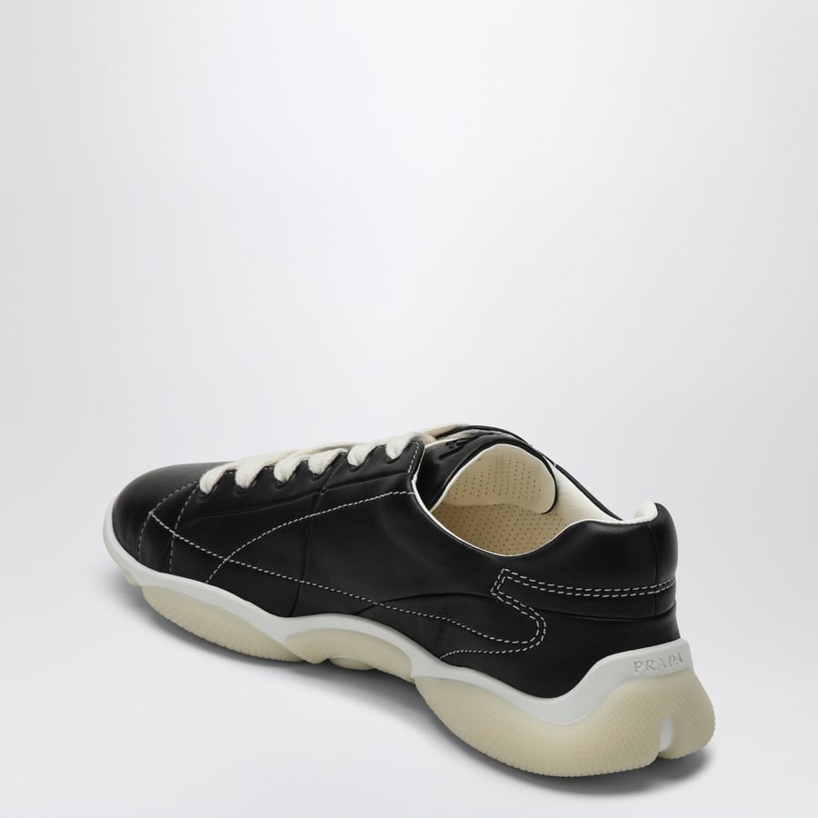 Prada Sneakers nera in nappa, view 4