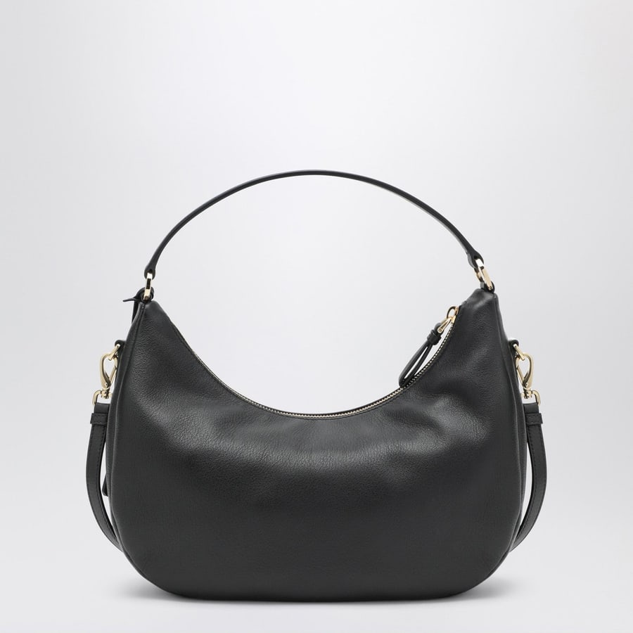 Prada Borsa a spalla nera in pelle, view 4