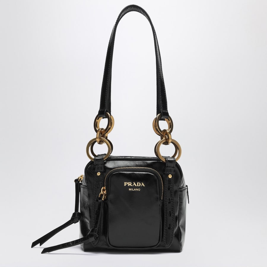 Prada Bauletto mini Dangle nero