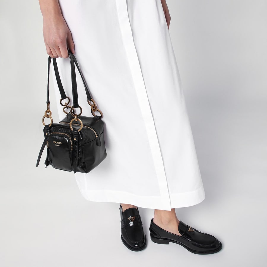 Prada Bauletto mini Dangle nero, view 2