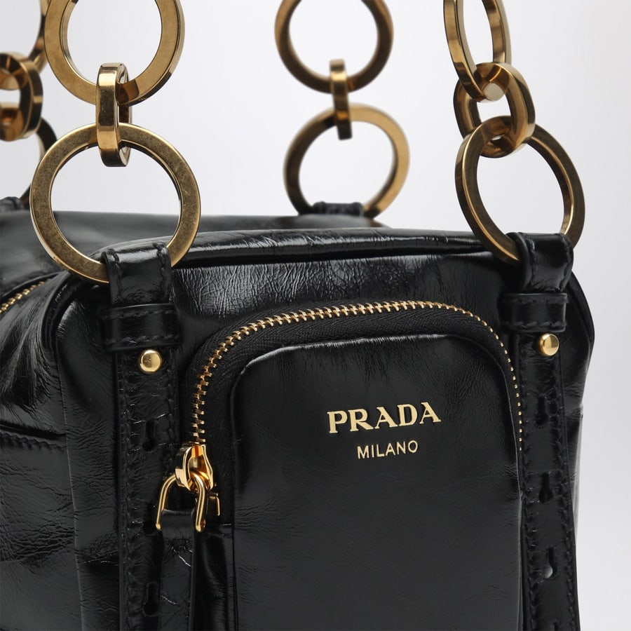 Prada Bauletto mini Dangle nero, view 6