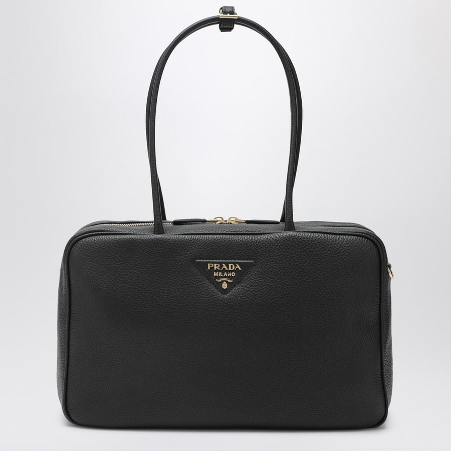Prada Bauletto large in pelle nero
