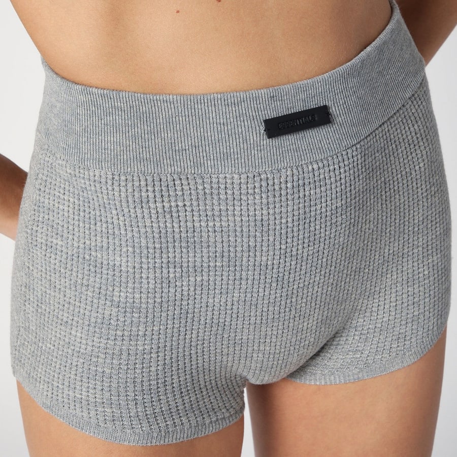 Fear of God Essentials Shorts grigio in nido d'ape, view 5