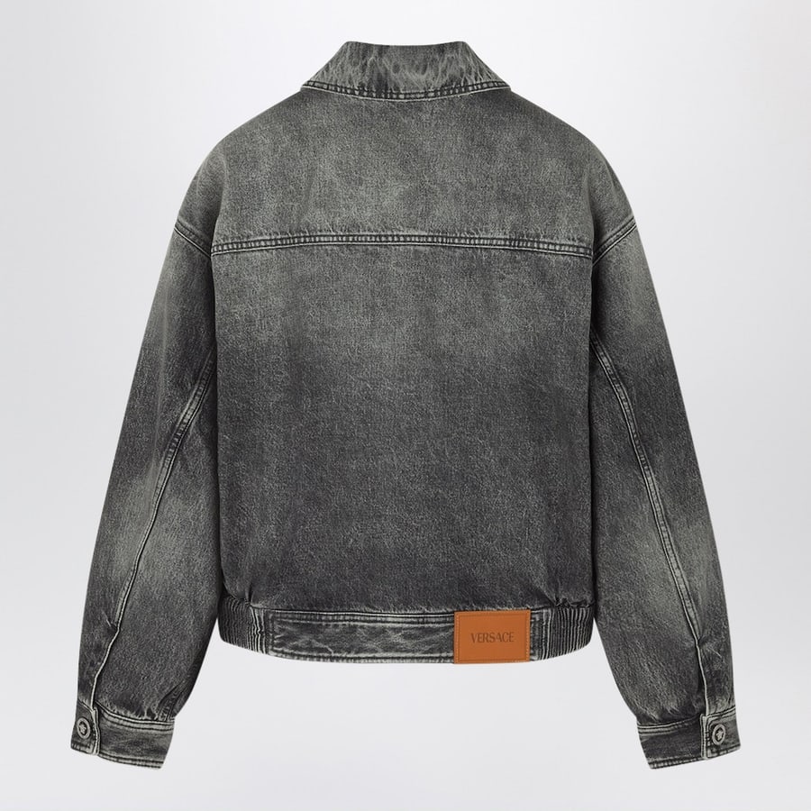 Versace Blouson in denim grigio, view 2