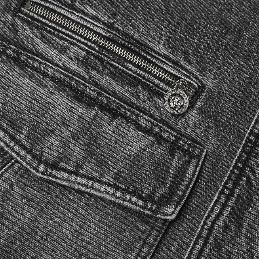 Versace Blouson in denim grigio, view 5