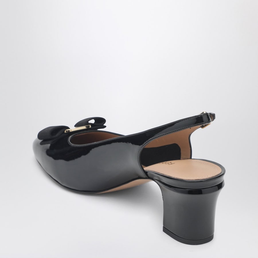 Ferragamo Slingback fiocco Vara nera, view 4
