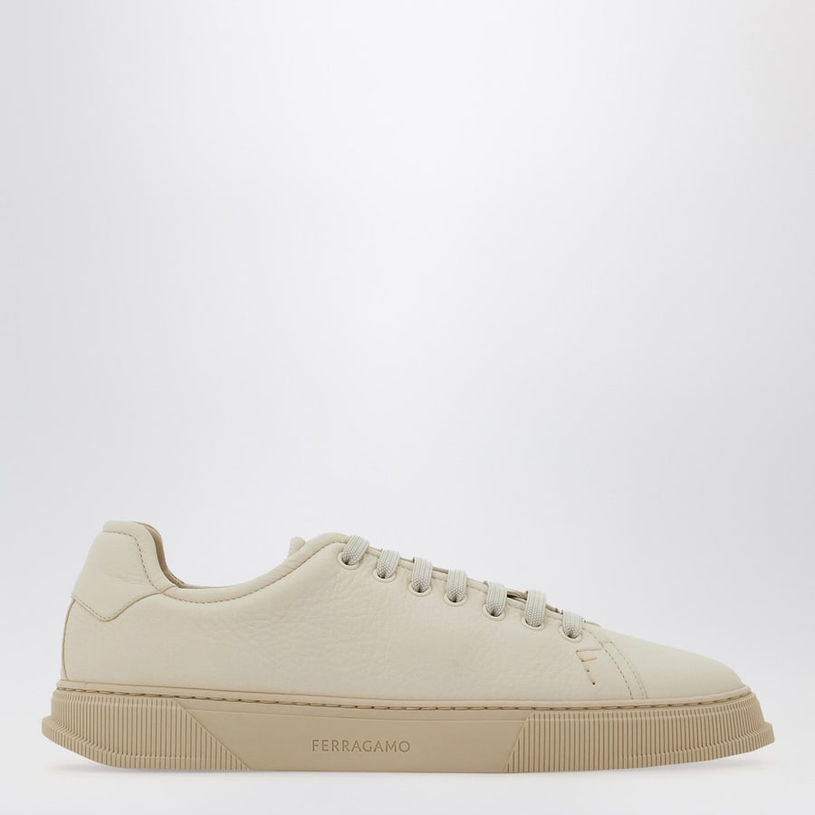Ferragamo Sneakers color mascarpone in pelle