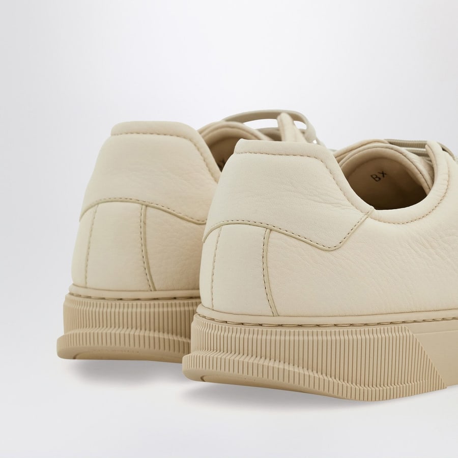 Ferragamo Sneakers color mascarpone in pelle, view 4