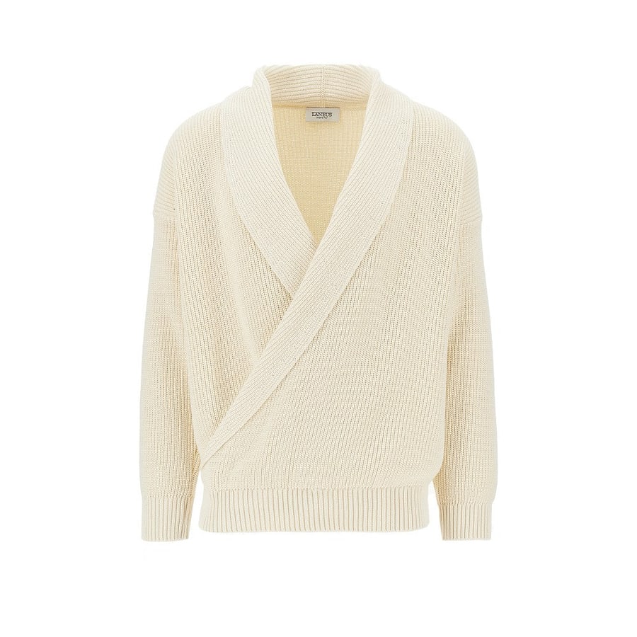 LANEUS Cardigan in maglia di cotone