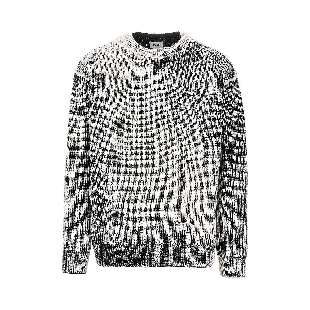 OBEY Pullover in misto cotone effetto spray