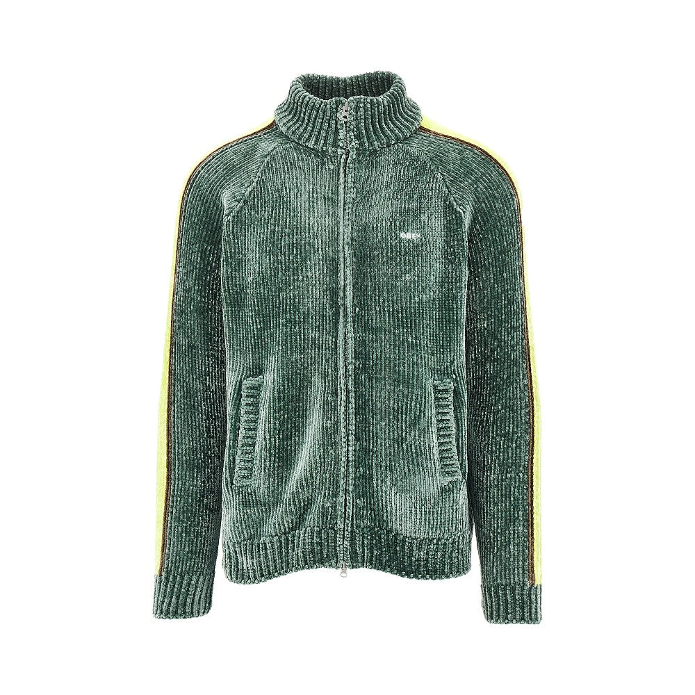 OBEY Cardigan in ciniglia con ricamo logo