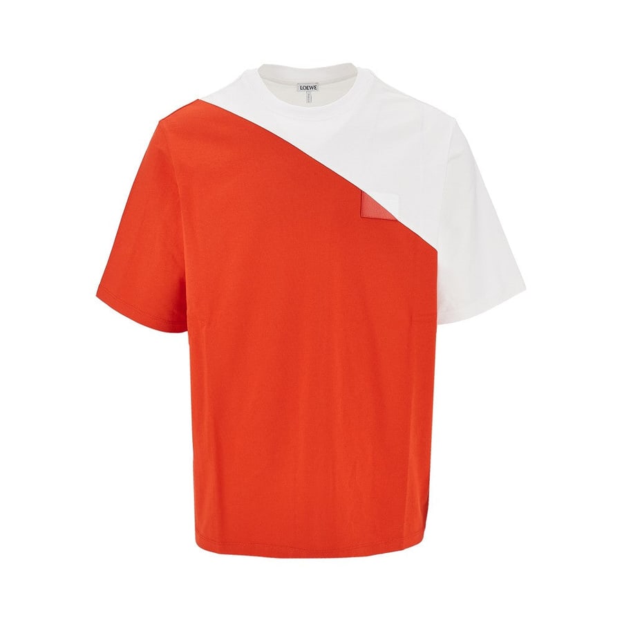Loewe T-shirt in cotone con patch logo