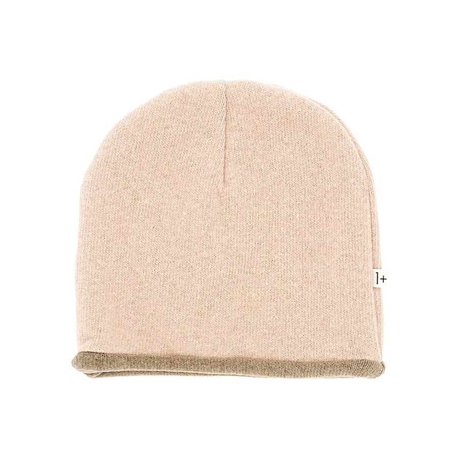 1 + IN THE FAMILY Beanie in doppia maglia di misto cotone