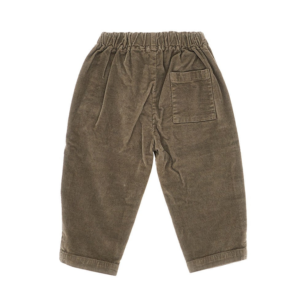 1 + IN THE FAMILY Pantalone in velluto stretch, view 2
