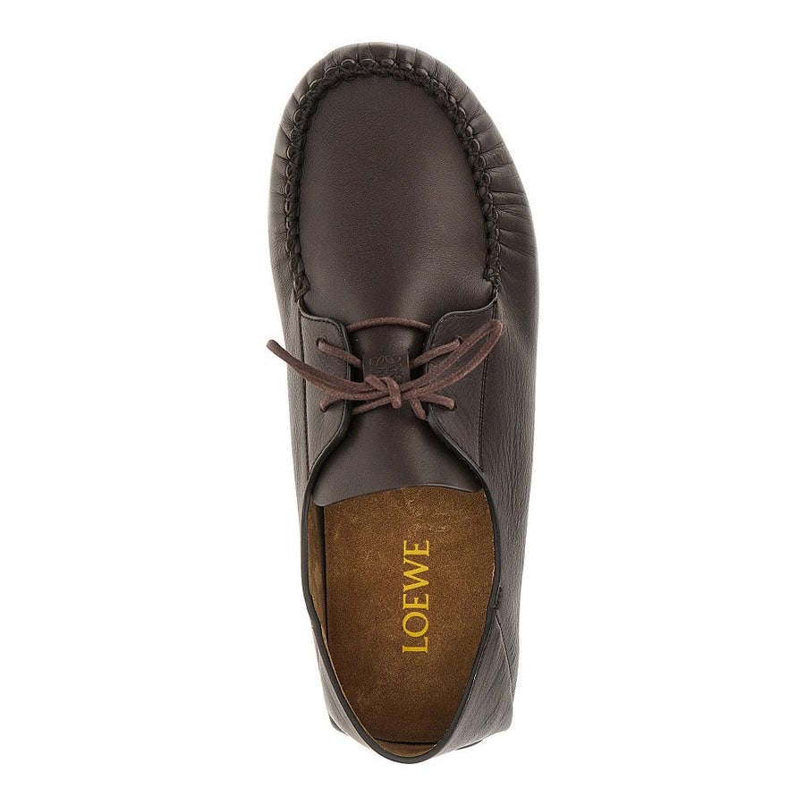 Loewe Scarpe da barca 'Rambla' in pelle, view 4