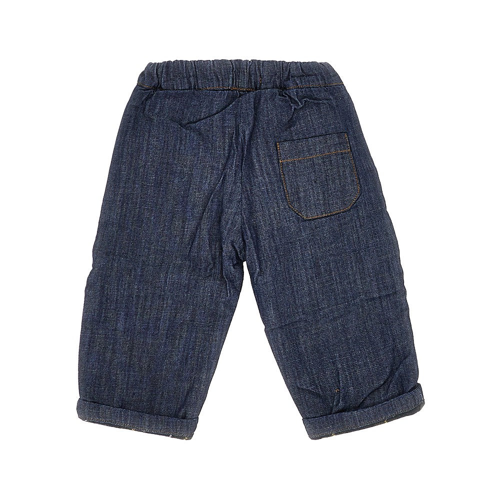 1 + IN THE FAMILY Pantalone in denim con fodera in flanella, view 2