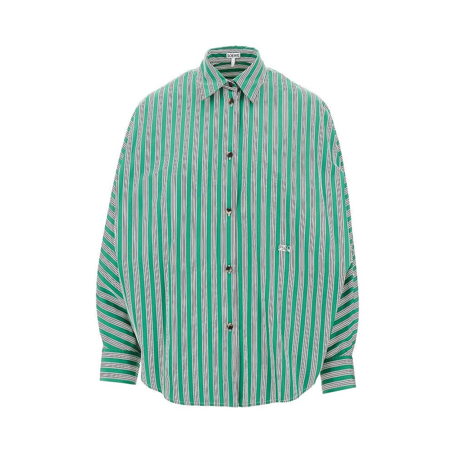 Loewe Camicia in popeline con maniche a pipistrello
