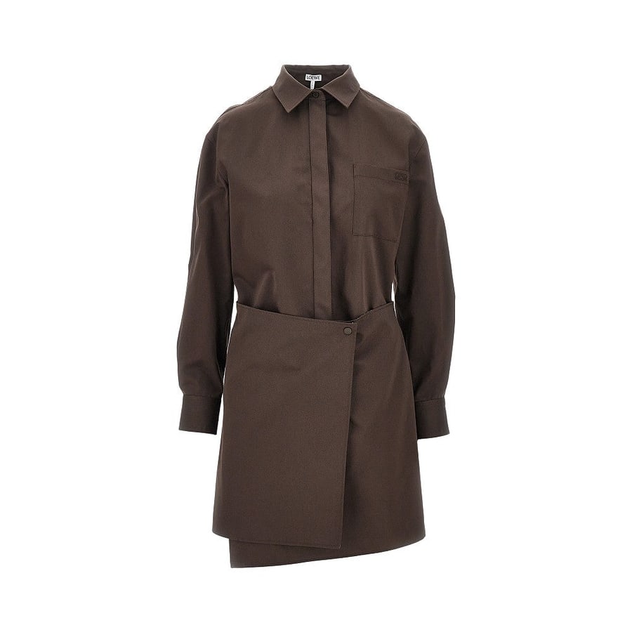 Loewe Mini abito chemisier in cotone e seta