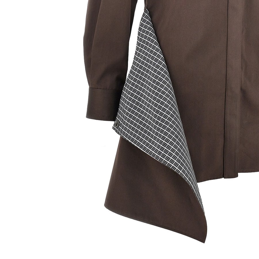Loewe Mini abito chemisier in cotone e seta, view 4