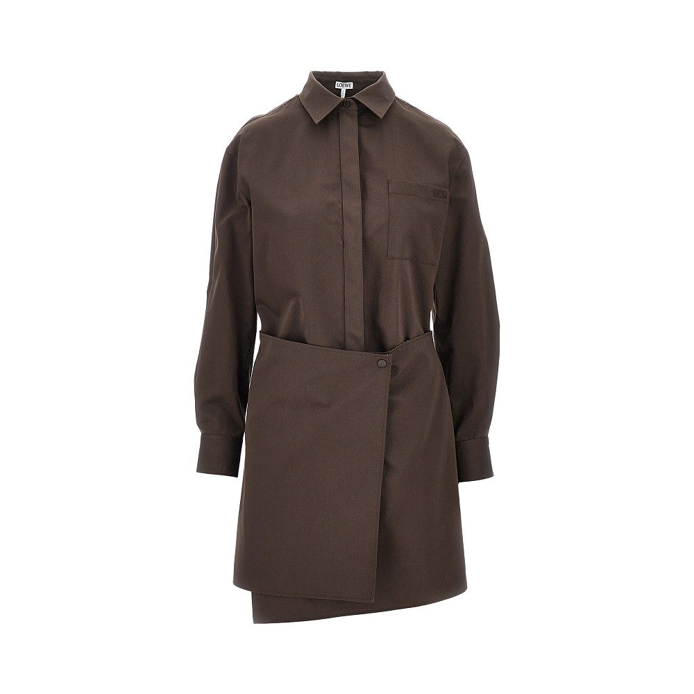 Loewe Mini abito chemisier in cotone e seta