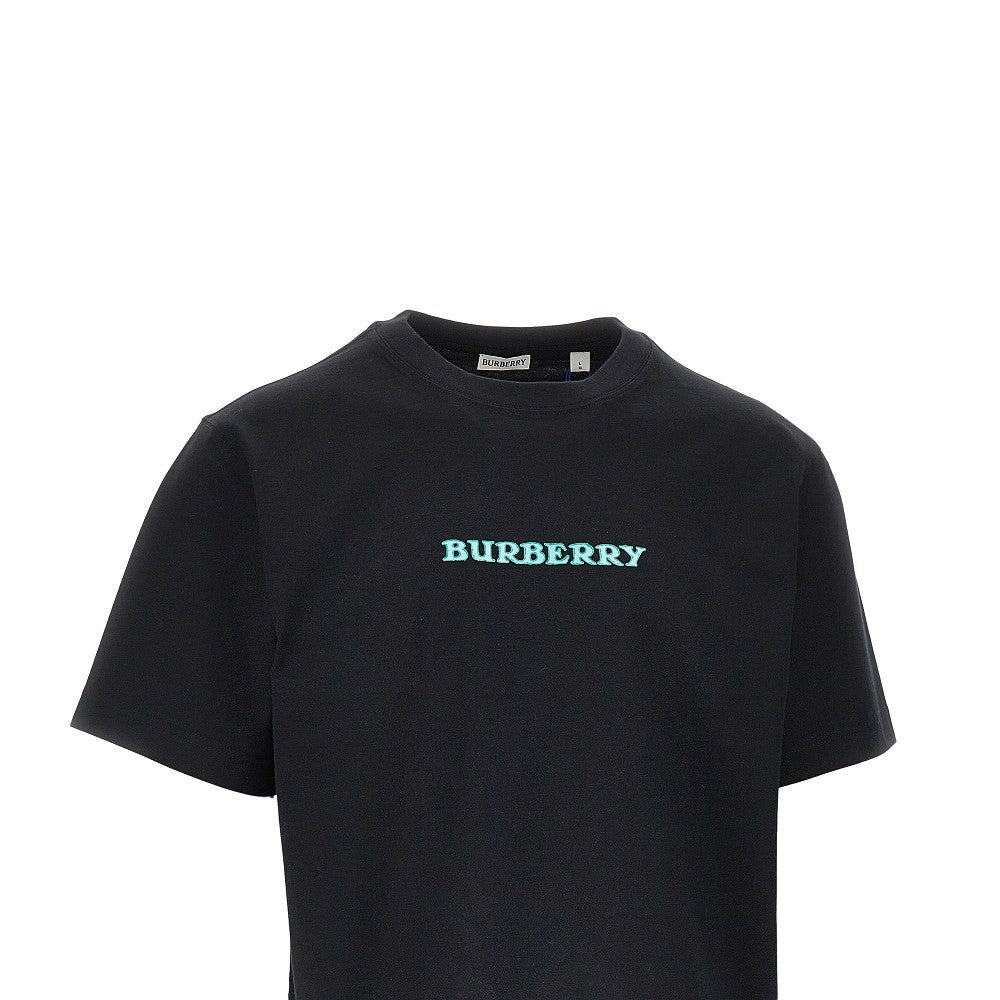 Burberry T-shirt con stampa logo Heritage, view 2