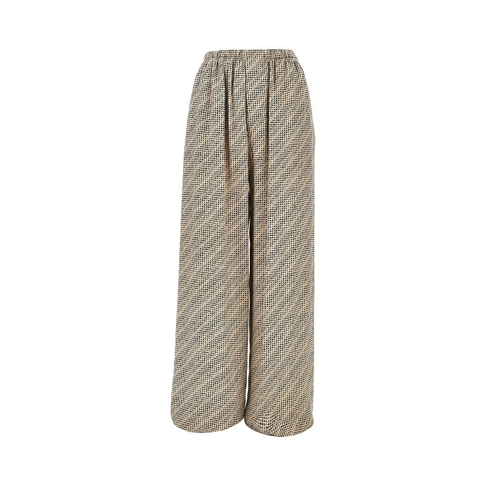 Balenciaga Pantalone in seta con stampa Monogram