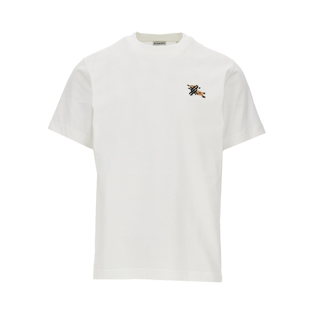 Burberry T-shirt con motivo EKD floccato