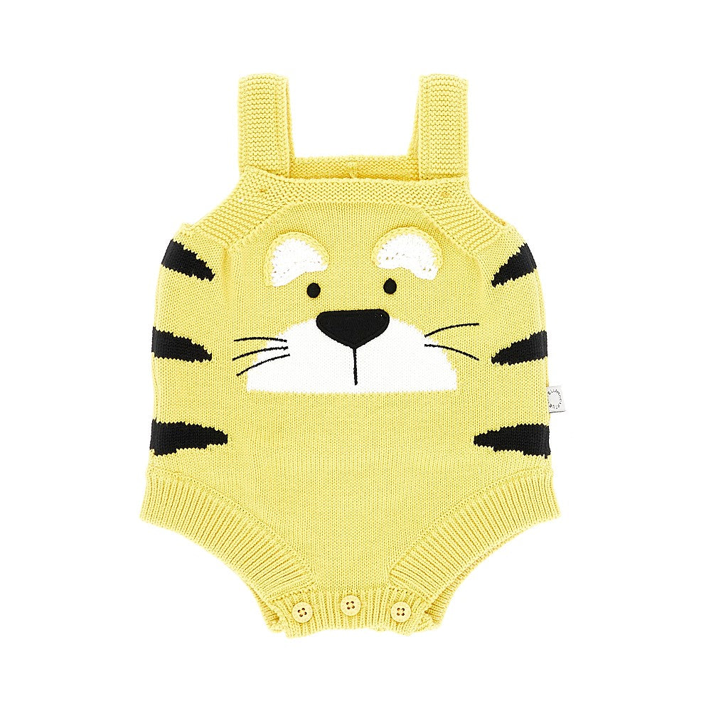 Stella McCartney Body in maglia con motivo tigre