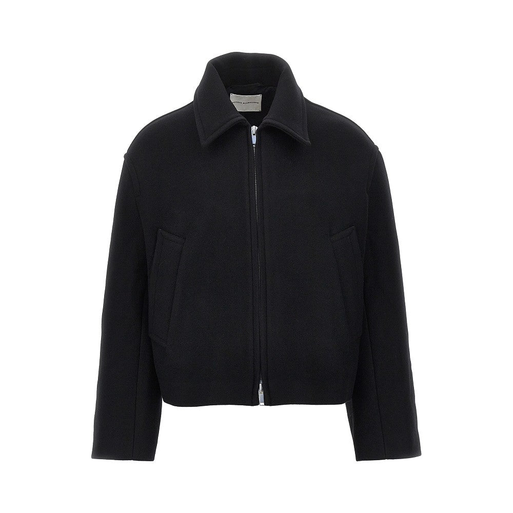 STUDIO NICHOLSON Cappotto corto in double con zip