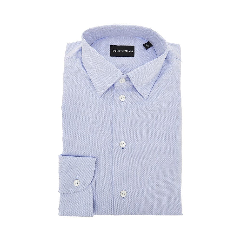 Emporio Armani Camicia in cotone microarmaturato