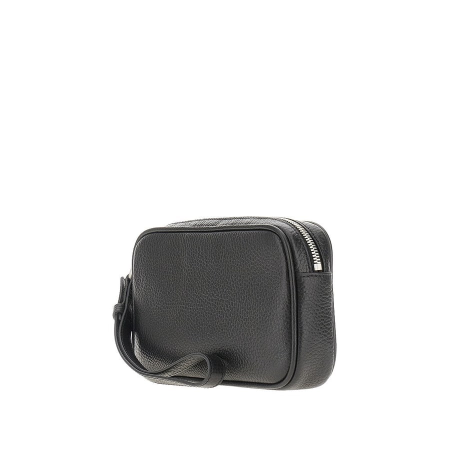 Emporio Armani Pouch in pelle martellata, view 2
