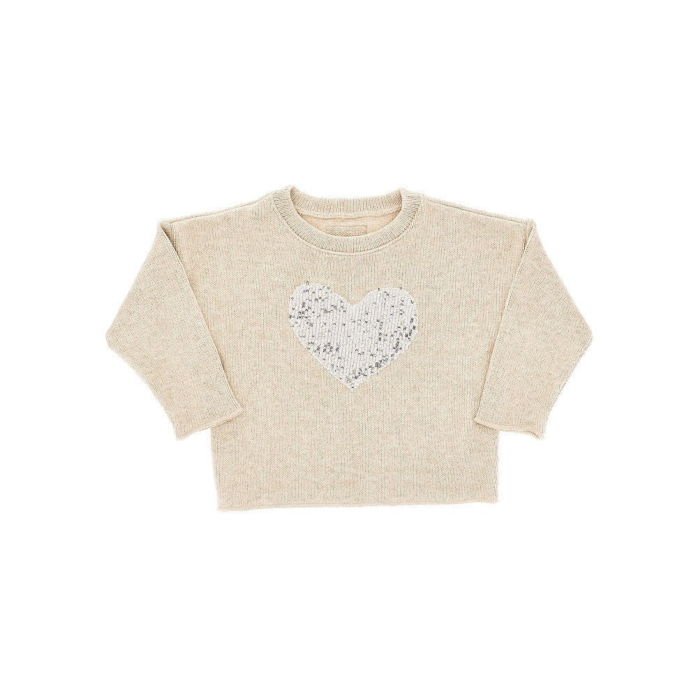 MADILLY Pullover in misto cotone con applicazione