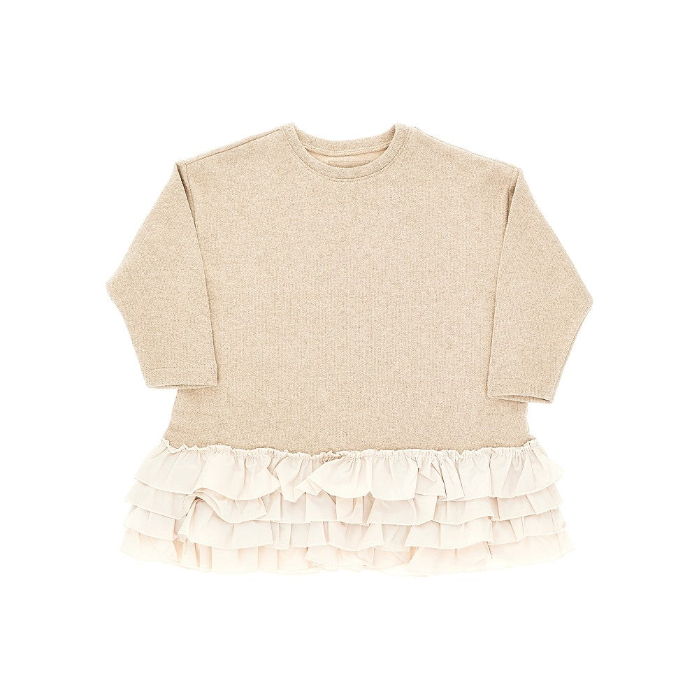 MADILLY Abito in misto cotone con ruches