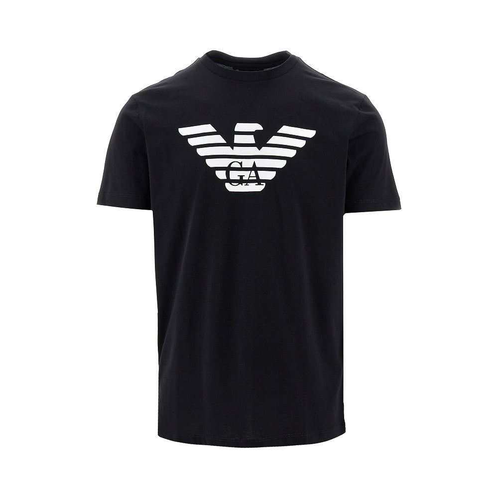 Emporio Armani T-shirt in cotone Pima con stampa Eagle