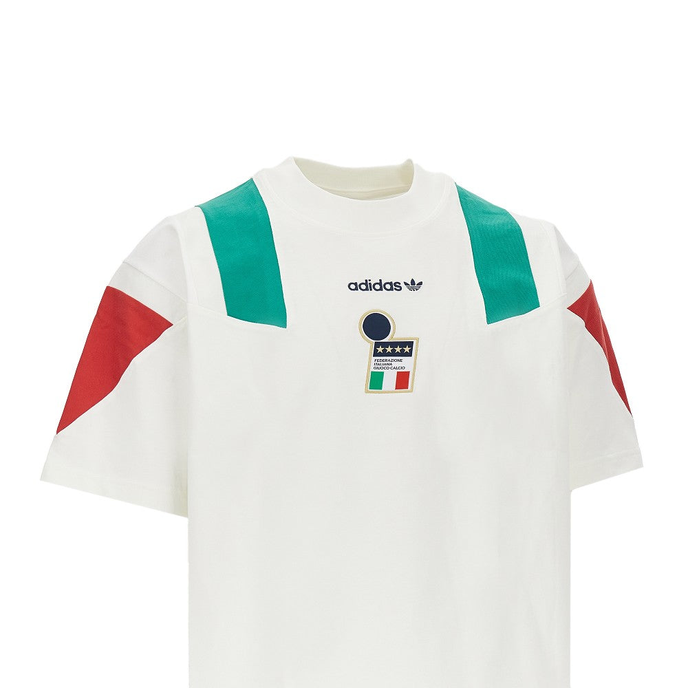 ADIDAS ORIGINALS T-shirt 'FIGC EQT' in jersey di cotone, view 2