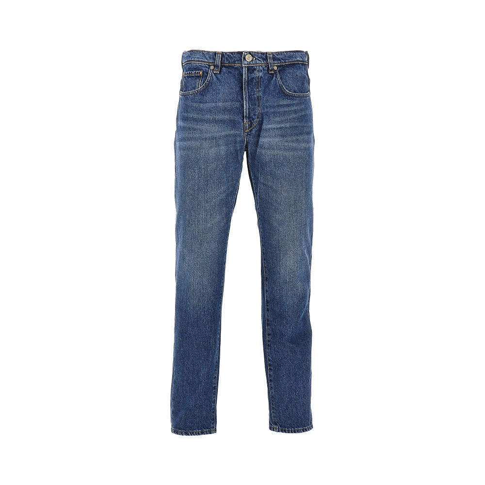 INCOTEX Jeans tapered fit in denim di cotone