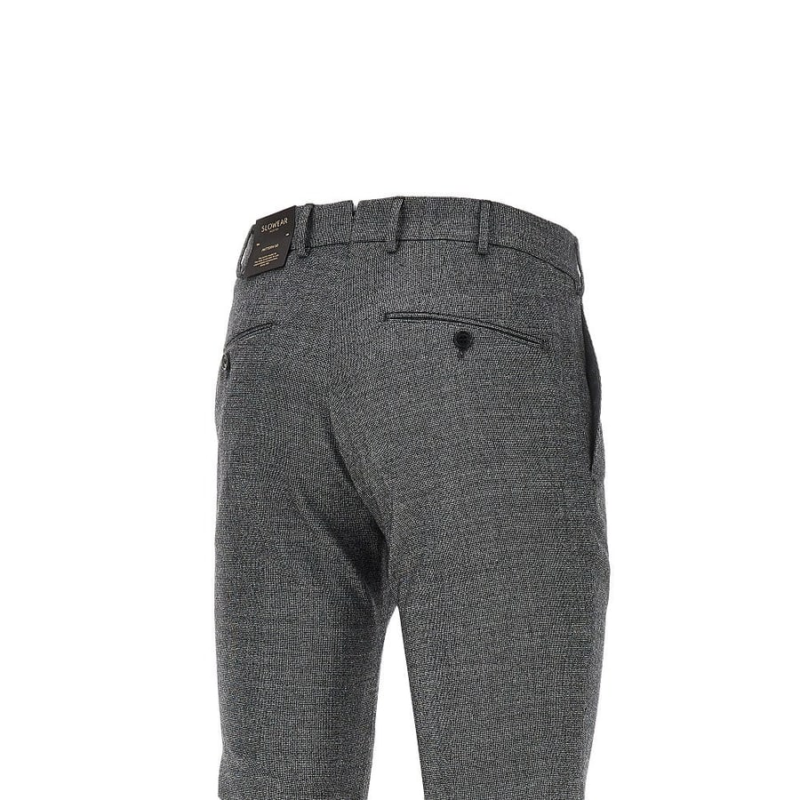 INCOTEX Pantalone 'Pattern 30' in lana stretch, view 4