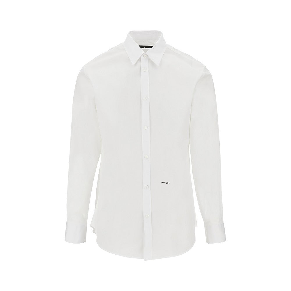 Dsquared2 Camicia in popeline di cotone stretch
