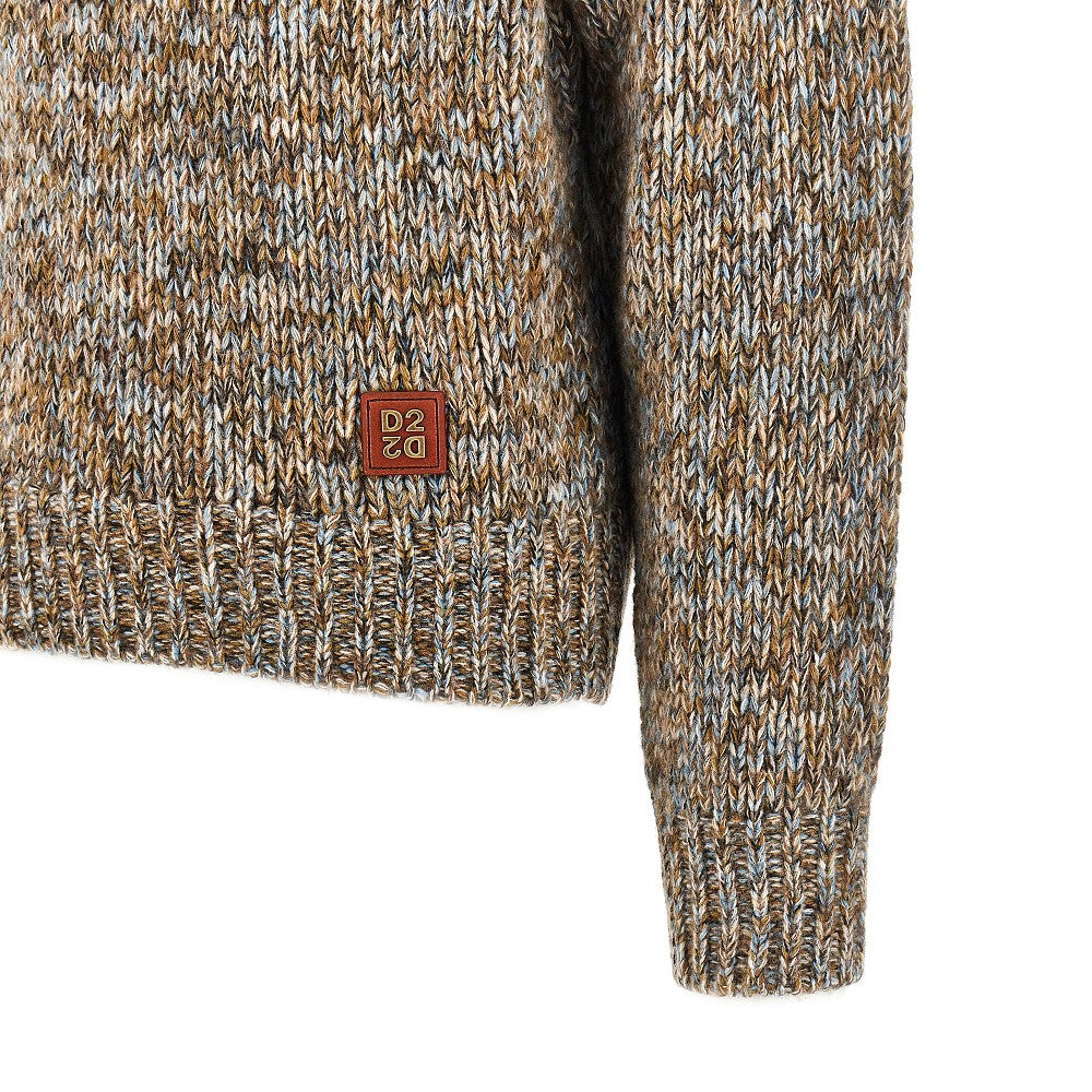 Dsquared2 Pullover in filato di misto lana vergine, view 2