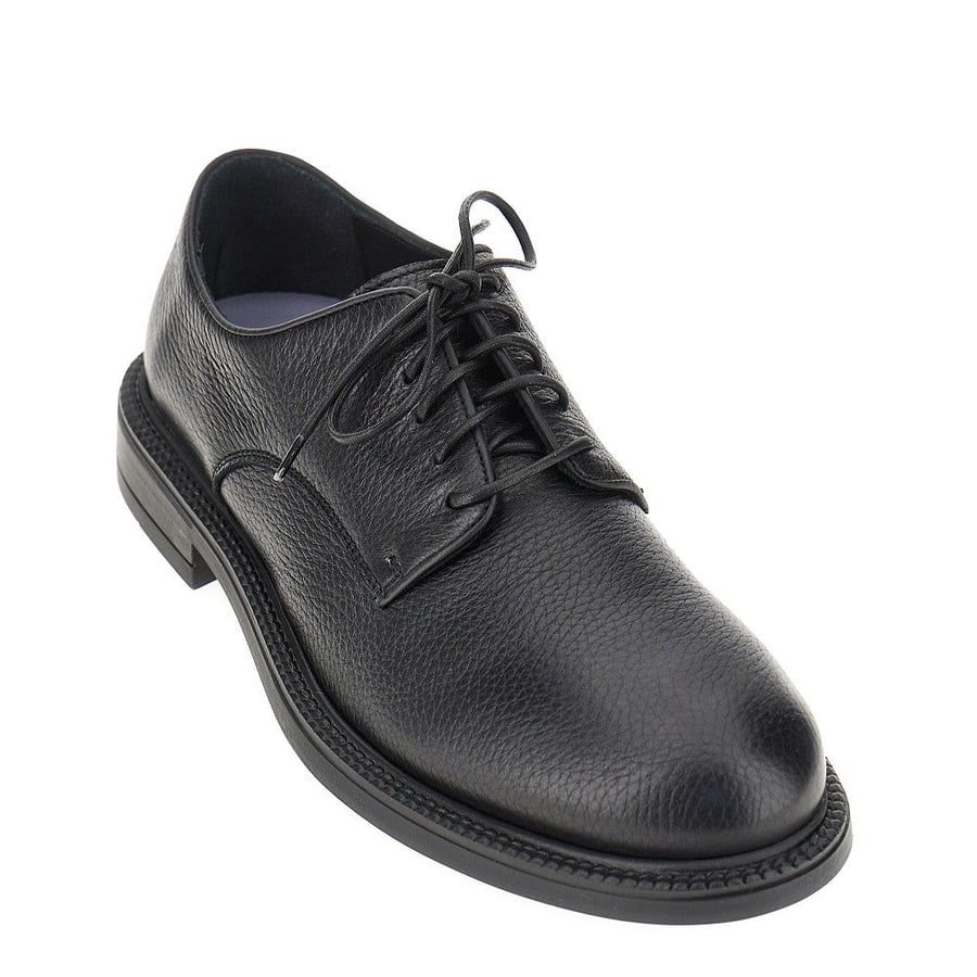 JUAN LACARCEL BY CALCE Stringate in pelle martellata, view 2