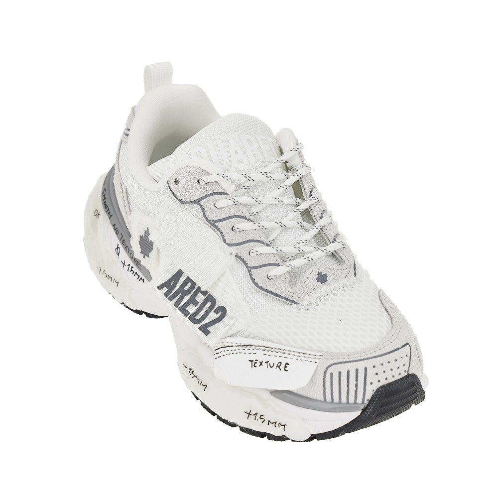 Dsquared2 Sneakers 'Faster' in mesh e suede, view 2