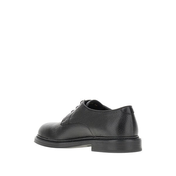 Emporio Armani Stringate in pelle martellata, view 3