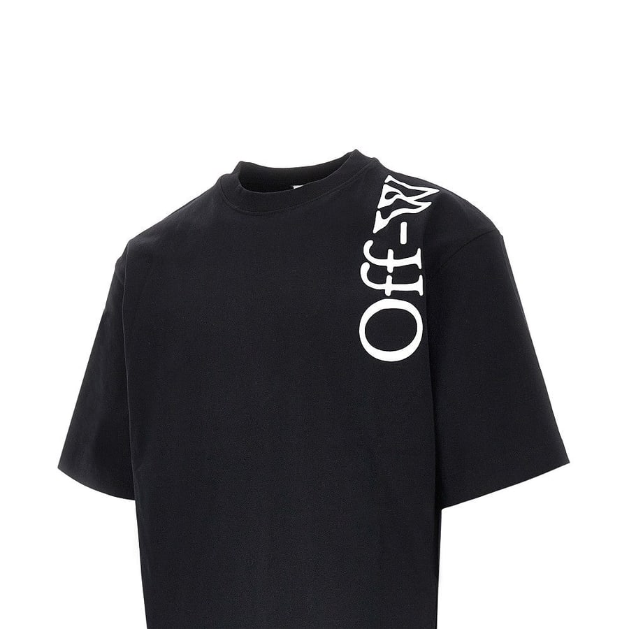 Off-White T-shirt in cotone 'Vertical Bookish Skate', view 2