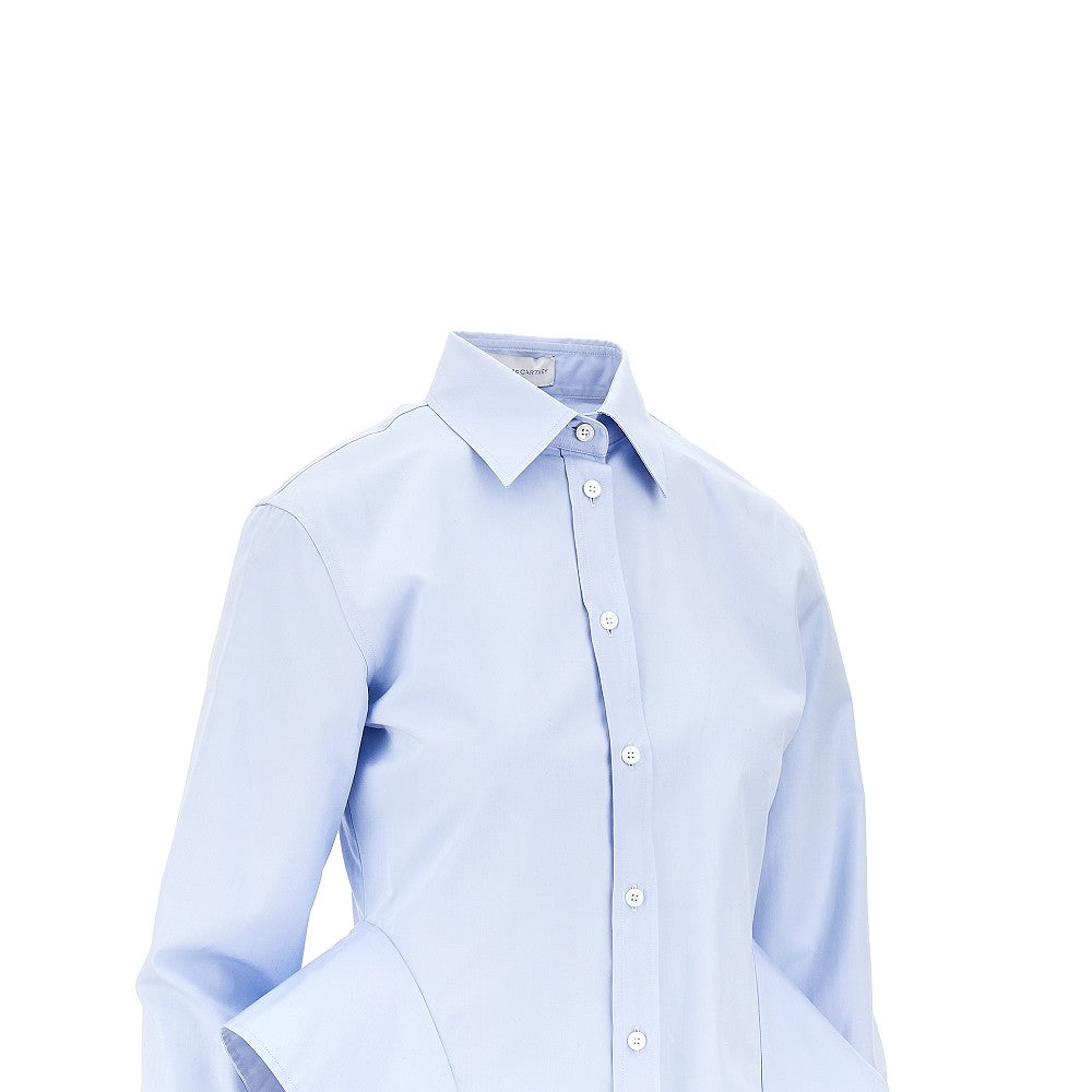 Stella McCartney Camicia in popeline con baschina, view 2