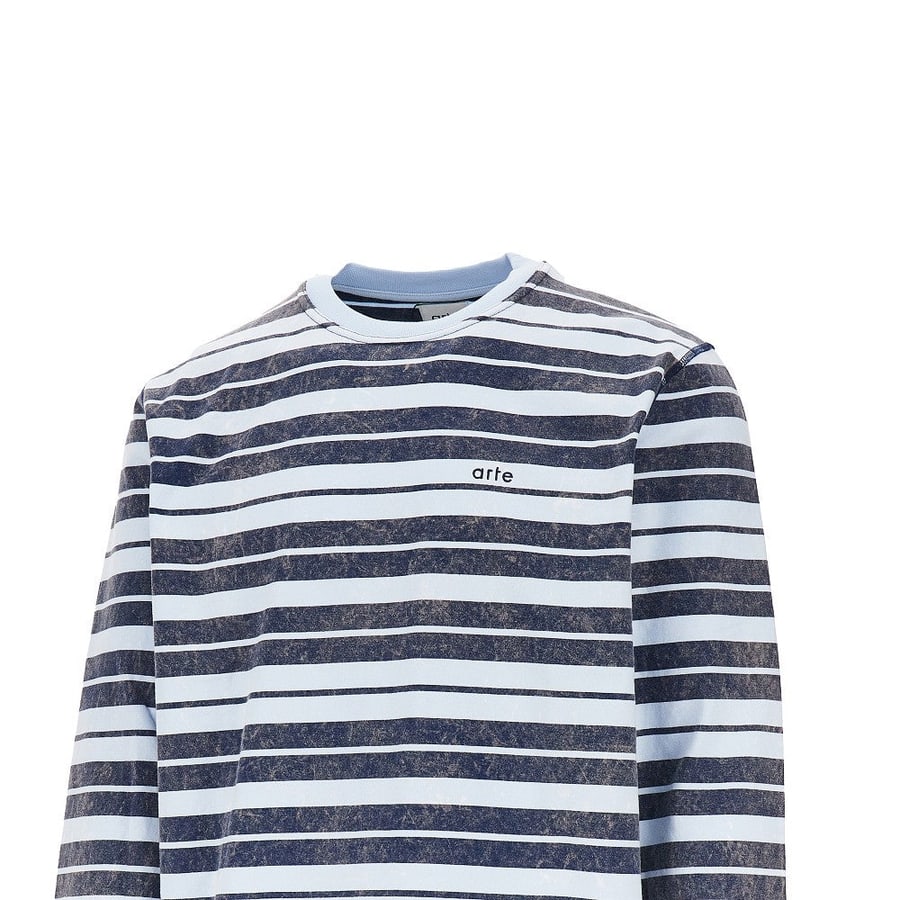 ARTE T-shirt in cotone con motivo a righe, view 2