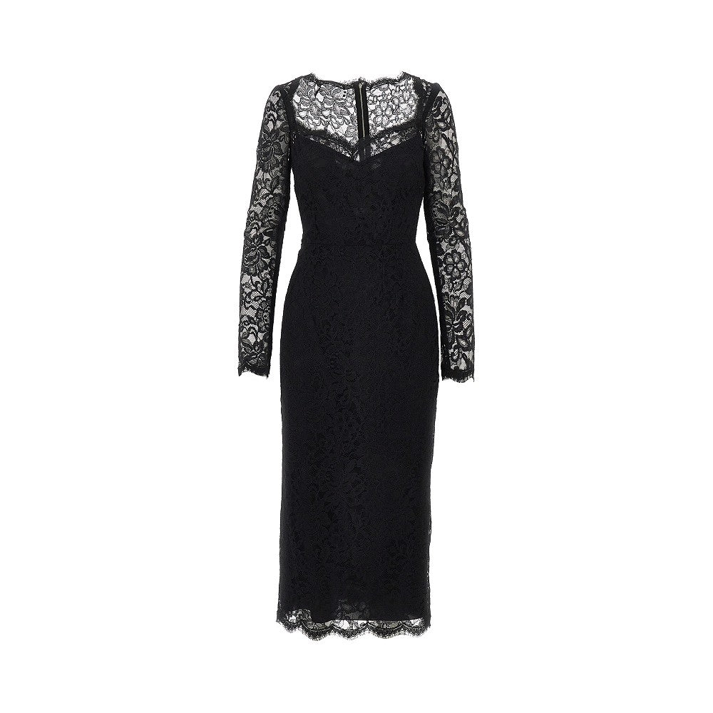 Dolce & Gabbana Abito midi in pizzo cordonetto